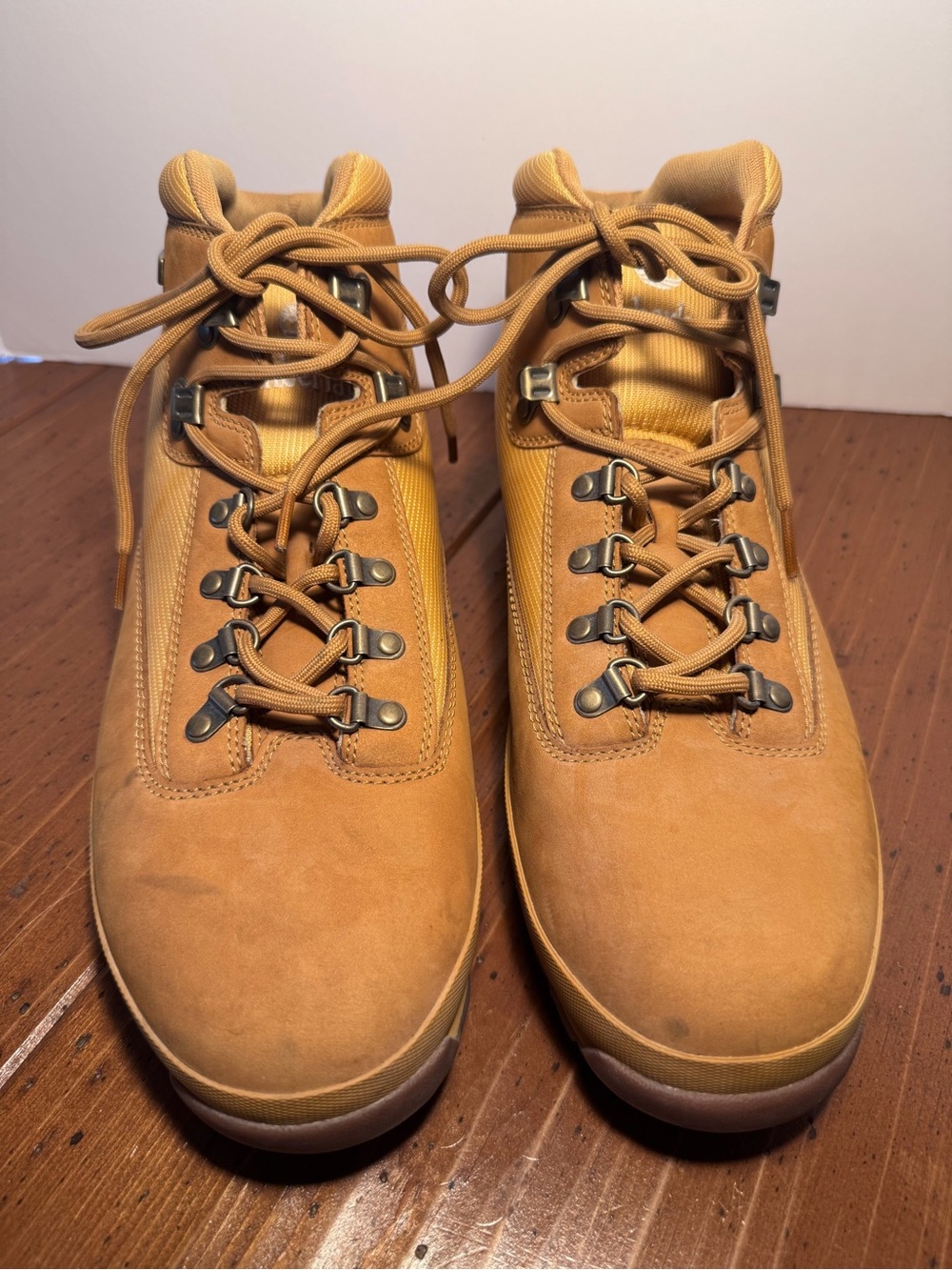 TIMBERLAND Euro Hiker 91566 Hiker Mid Boots - Men's Size 13 - Tan Wheat Nubuck